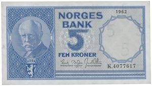 5 kroner 1962 K 4077617.