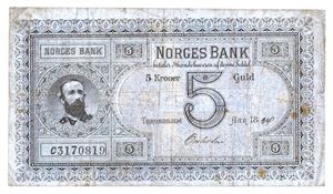 5 kroner 1894. Oxholm. C3170819