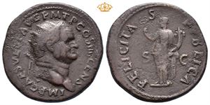 Vespasian. AD 69-79. Æ dupondius (11,56 g).