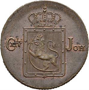 CARL XIV JOHAN 1818-1844, KONGSBERG, 2 skilling 1832