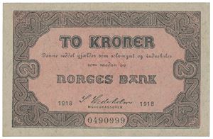 2 kroner 1918