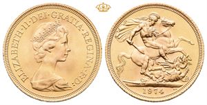 England. Elizabeth II, sovereign 1974