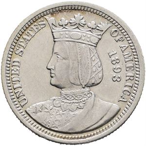 ¼ Dollar 1893 "Isabella Quarter"