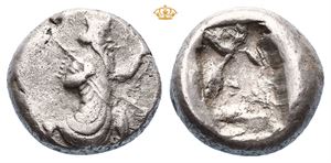 PERSIA. Achaemenid Empire. Time of Xerxes II to Artaxerxes II, circa 420-375 BC. AR siglos (5,47 g)