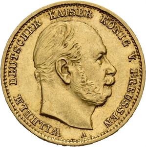 Preussen, Wilhelm I, 10 mark 1873 A