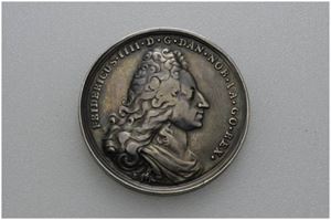 Reformasjonsfesten 1717. Berg. Sølv. 43 mm