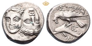 MOESIA, Istros. Circa 340-313 BC. AR drachm (5,62 g)