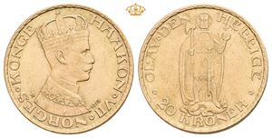 20 kroner 1910 Gull.