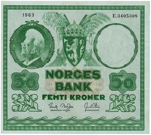 50 kroner 1963. E3405308