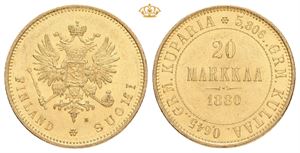 Alexander II, 20 markkaa 1880