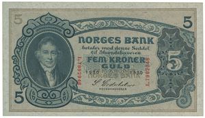 5 kroner 1930 L 7992948.