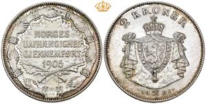 2 kroner 1907, med gevær