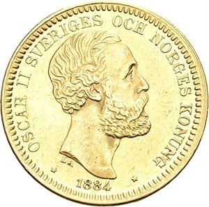 Oskar II, 20 kronor 1884