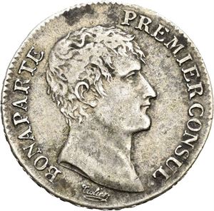 Bonaparte Premier Consul, 1 franc an. 12 Q (=1803/1804)