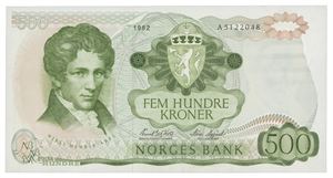 500 kroner 1982. A5122048