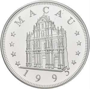 Macau 100 patacas 1995. Year of the Pig