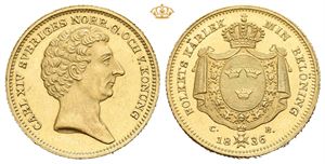 2 dukat 1836. Stockholm. (6,96 g)