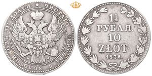 Nikolai I, 10 zlotych/1 1/2 rubel 1836