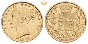 Victoria, sovereign 1865. Die number 36