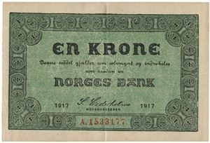 1 krone 1917. A1533177