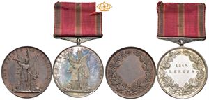 For Frihed og Fædreland. Sølv og bronse