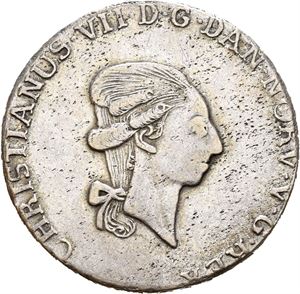 CHRISTIAN VII 1766-1808, KONGSBERG, 1/3 speciedaler 1801. S.4