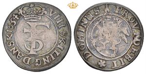 8 skilling 1654. R. S.37