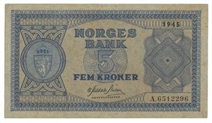 5 kroner 1945. A6512296