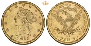 10 Dollars 1891 CC