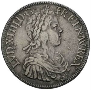 Ludvig XIV, ecu 1651 A