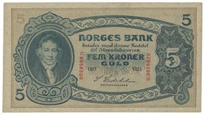 5 kroner 1921. G9656520