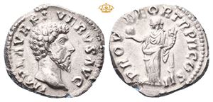 Lucius Verus, AD 161-169. AR denarius (2,90 g)