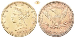 10 dollar 1880