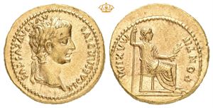 Tiberius, AD 14-37. AV aureus (19,5 mm; 7,63 g)