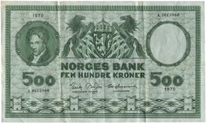 500 kroner 1970. A3613960