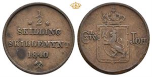 1/2 Skilling 1840