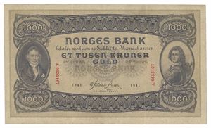1000 kroner 1941. A.0655167