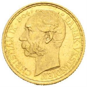 Christian IX, 20 francs/4 daler 1904.