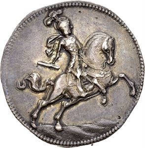 CHRISTIAN V 1670-1699, CHRISTIANIA, Sølvavslag u.år/n.d. (7,19 g). S.5a