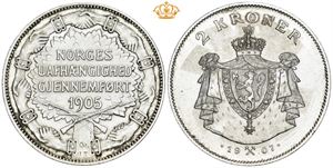 2 kroner 1907, med gevær