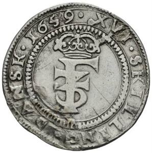 1 mark 1659. Har vært anhengt/has been mounted. S.88