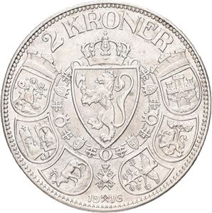 Haakon VII, 2 kroner 1916