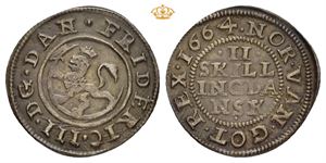 2 skilling 1664. S.70