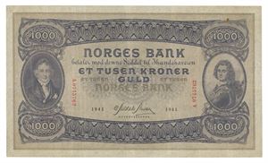 1000 kroner 1941. A0745762