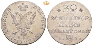 32 schilling 1797. Små riper/minor scratches