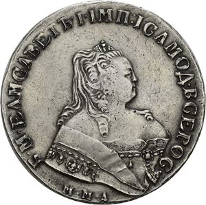 Elizabeth, rubel 1752. Moskva