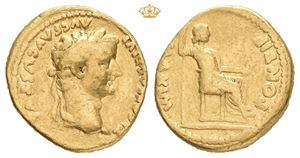 Tiberius, AD 14-37. AV aureus (18 mm; 6,44 g)