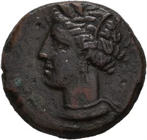 CARTHAGE. Circa 400-350 BC. Æ unit (15,5 mm; 2,41 g)