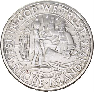 1/2 dollar 1936-D, 300th Anniversary of Rhode Island