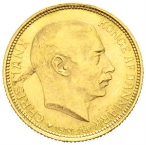 Christian X, 20 kroner 1913.